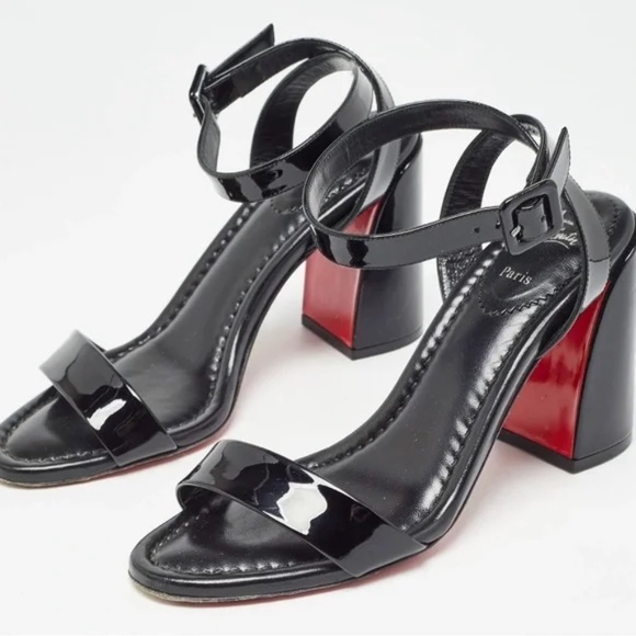 ***3 DAY SALE*** Christian Louboutin Miss Sabina 85 mm Strappy sandals - Black - Picture 2 of 11